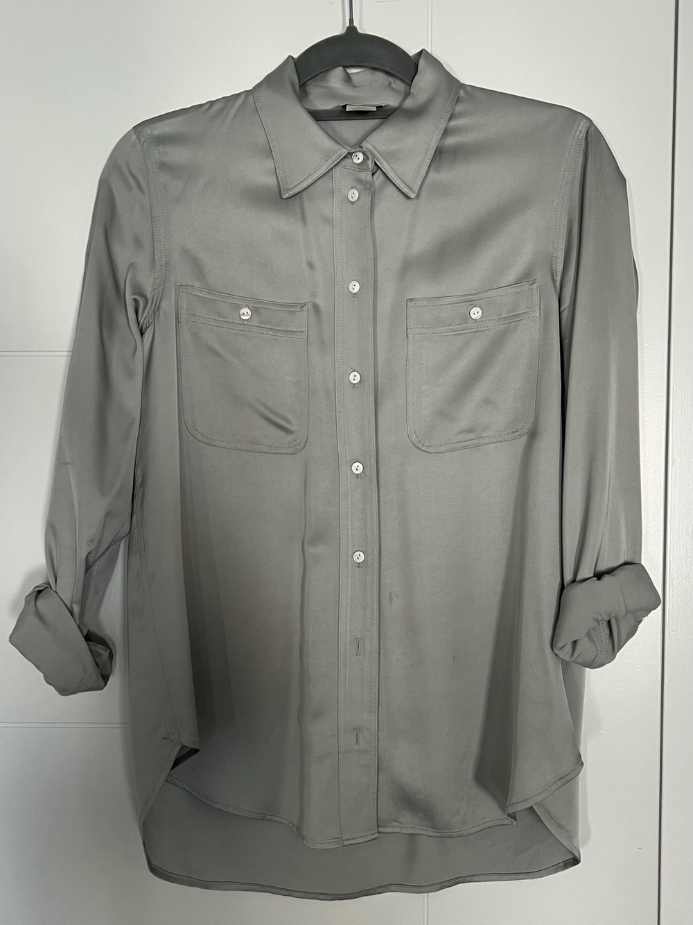 Club Monaco Light Gray Button-Down Shirt